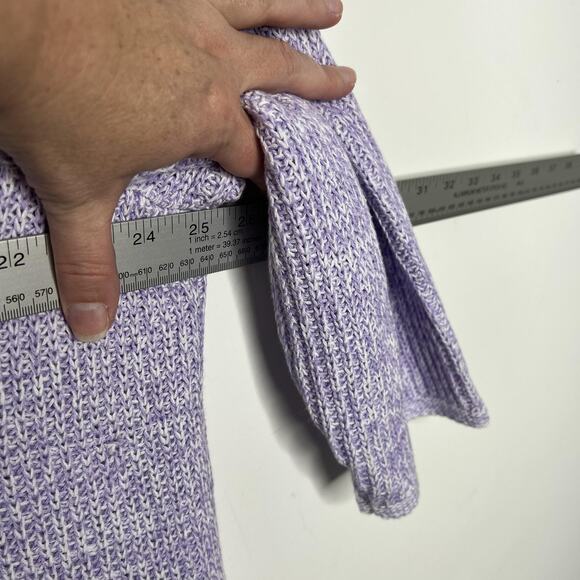 J‎ Jill Sweater Womens 3X Lavender V Neck Pullover 3/4 Sleeve Tunic Knit Marled - Picture 11 of 11